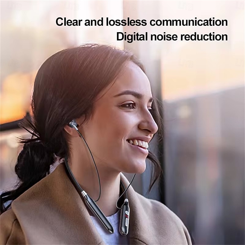 100 Hour Music Wireless Bluetooth Earphone 9D Strong Bass in Ear Sport Headset Neckband With Output MIC3