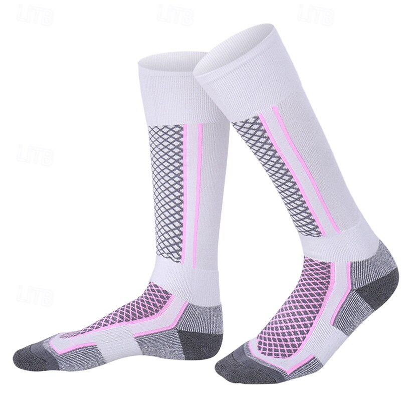 Unisex Socks Compression Socks Bike Socks Sports Socks Athletic Socks Camping / Hiking Outdoor Exercise Cycling / Bike Bike / Cycling Anti-Slip Warm Non-Skid 1 Pair Stripes3