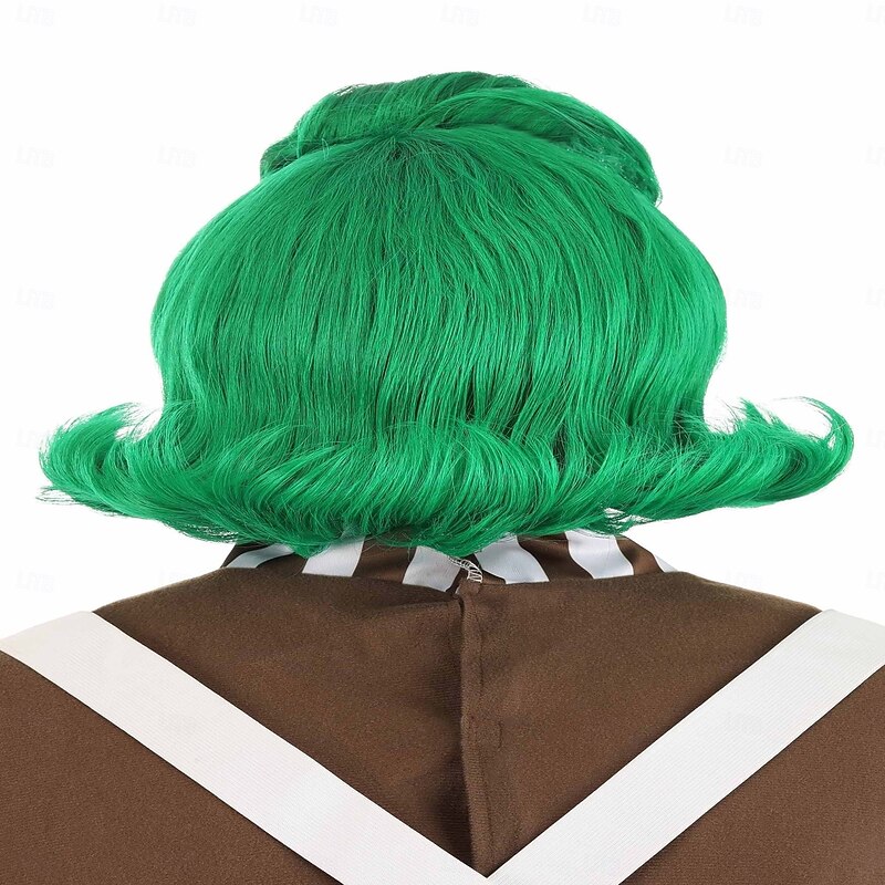 Willy Wonka Adult Oompa Loompa Wig Carnival Cosplay Party Wigs St.Patrick's Day Wigs2