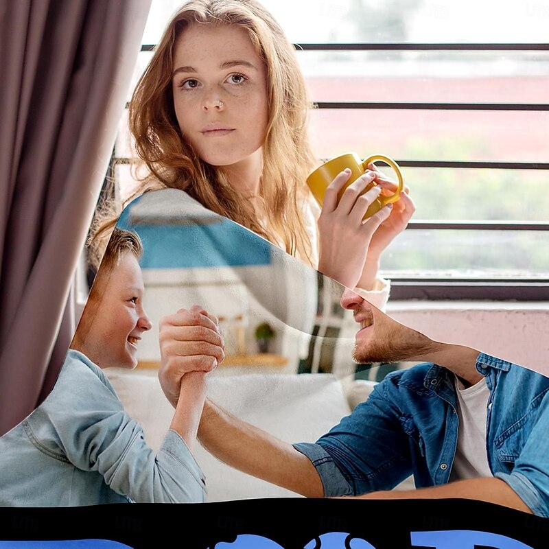 Customized Blanket Personalized Gifts Dads Warm Embrace  The Ultimate Blanket for Comforting Moments with Your Hero4