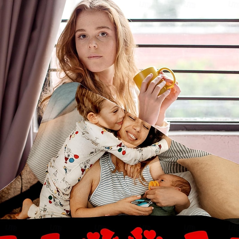 Customized Blanket Personalized Gifts Moms Love Wrapped Up  The Softest Blanket to Keep Her Warm Presence Close2