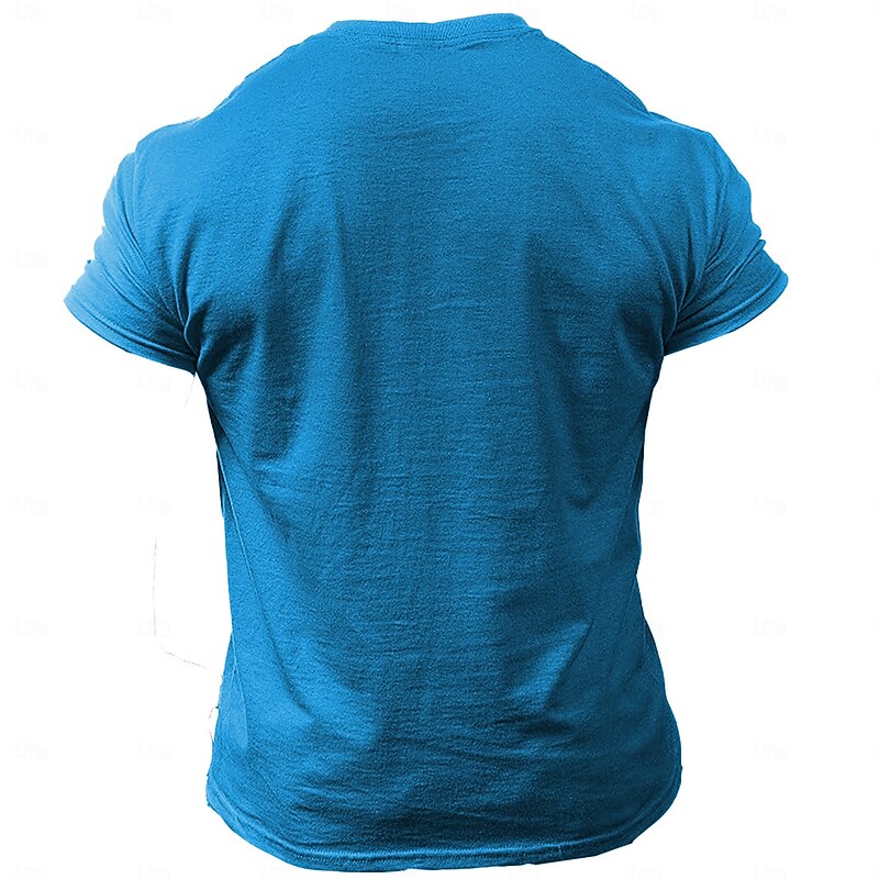 Men's Animal Funny T Shirt Short Sleeve T shirt 3D Print Crew Neck Shirt Retro Vintage Casual Street Style Street Sports Outdoor Casual Black Blue Orange Spring & Summer Clothing Apparel S M L XL 2XL2