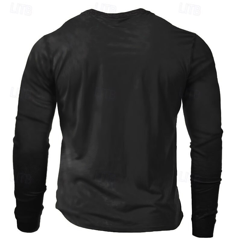 Halloween Men's Pumpkin T Shirt Long Sleeve T shirt 3D Print Crew Neck Shirt Designer Retro Vintage Street Casual Daily Black Summer Spring Fall Clothing Apparel S M L XL XXL XXXL2