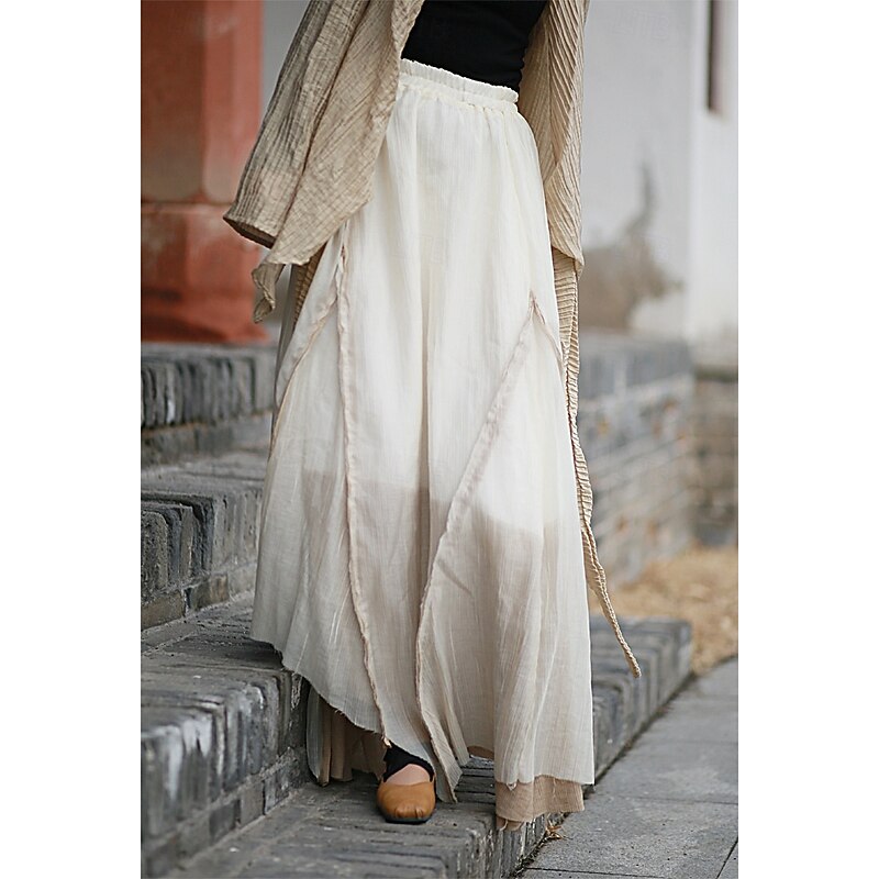 Retro Vintage Medieval Skirt Fancy Dress Women's Celtic Fantasy Masquerade Casual Daily Adults' Skirt4