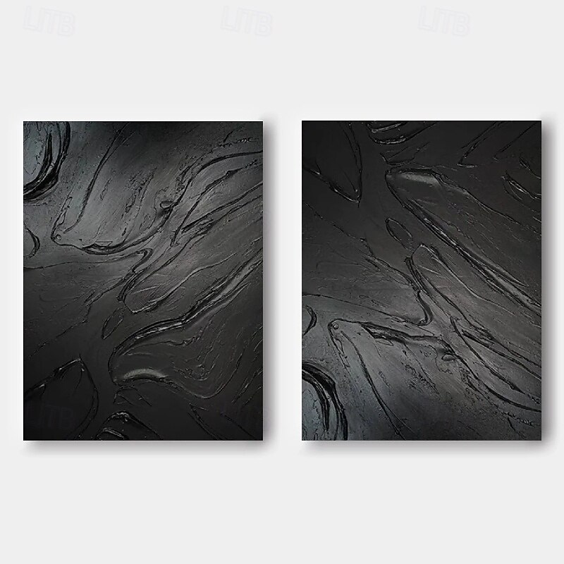 abstract black oil painting handmade Wabi sabi oil painting handmade Wall Art Beige Abstract Painting on Canvas A Pair Beige Texture Wall Art Neutral Abstract Wall Art Boho Wal Decor4