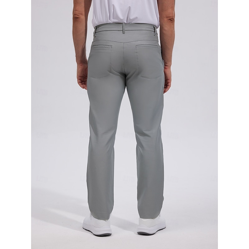 Men's Golf Pants Black Grey Bottoms Golf Attire Clothes Outfits Wear Apparel3