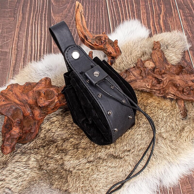 Medieval Renaissance Waist Belt Fancy Dress Men's Women's Celtic Viking Halloween Carnival Performance LARP Adults' Belt Bag Sscabbard4