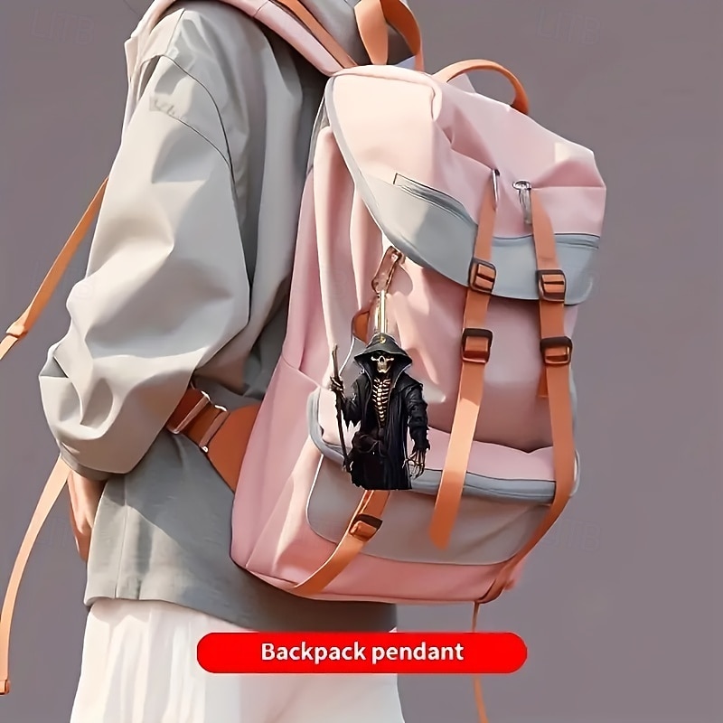 Halloween Grim Reaper Pendant Acrylic Flat Car Interior Decoration Holiday Decoration Pendant2