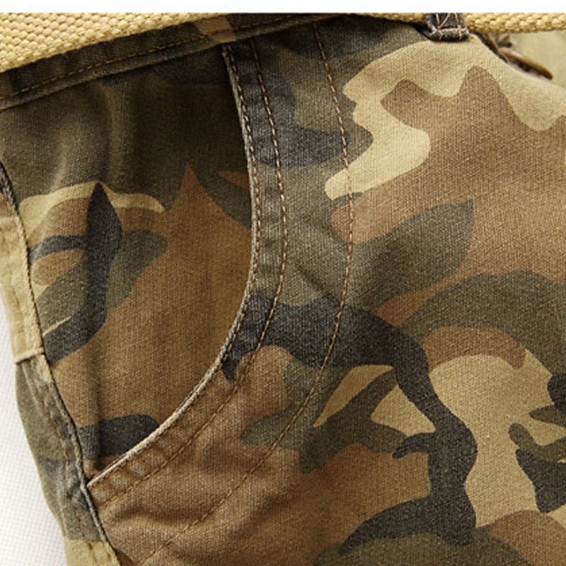 Men's Cargo Pants Tactical Pants Trousers Buttons Multi Pocket Camo Plain Wearable Outdoor Daily Camping & Hiking Fashion Classic Yellow camouflage Grass Green 13