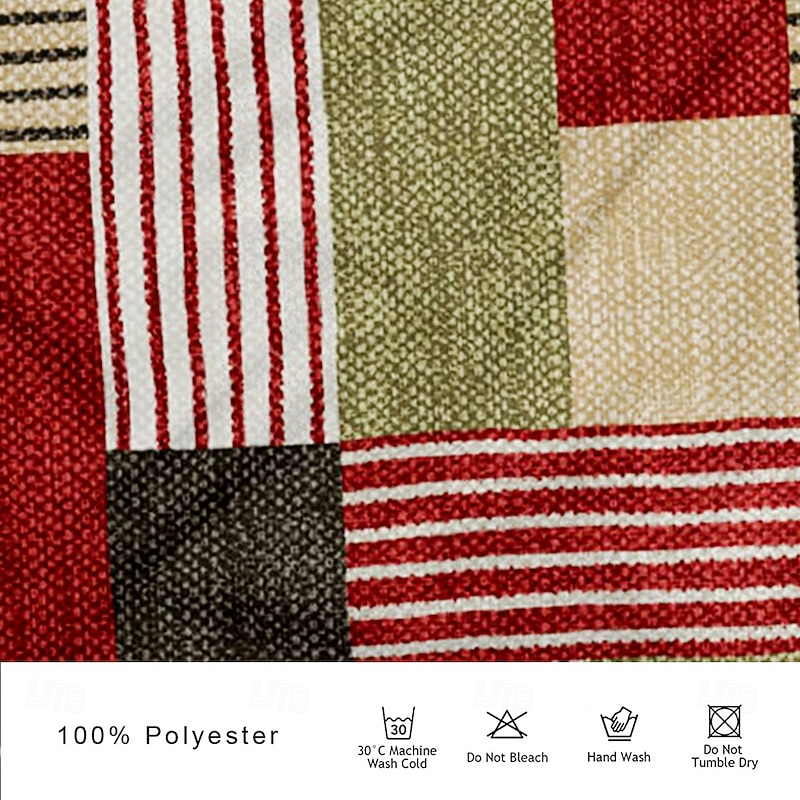 Men's Plaid Golf Shirt Short Sleeve Polo Shirts Collared Shirts Vintage Casual Vacation Wear Formal Wear Festival Wear Buttons 3D Print Summer Red Blue Green3