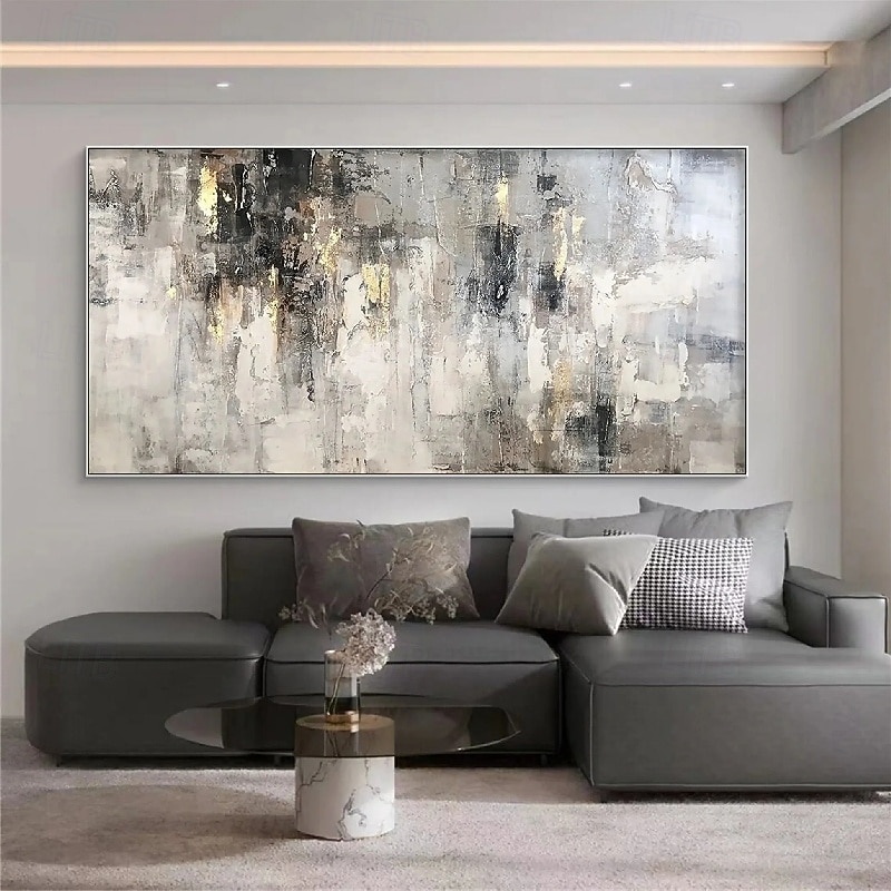 Oil painting handmade Wabi Sabi Painting hand painted Large Beige Art 3D Minimalist Painting on Canvas  handpainted 3D Texture gold foil painting Wall Art Neutral Beige Arch Plaster Painting4