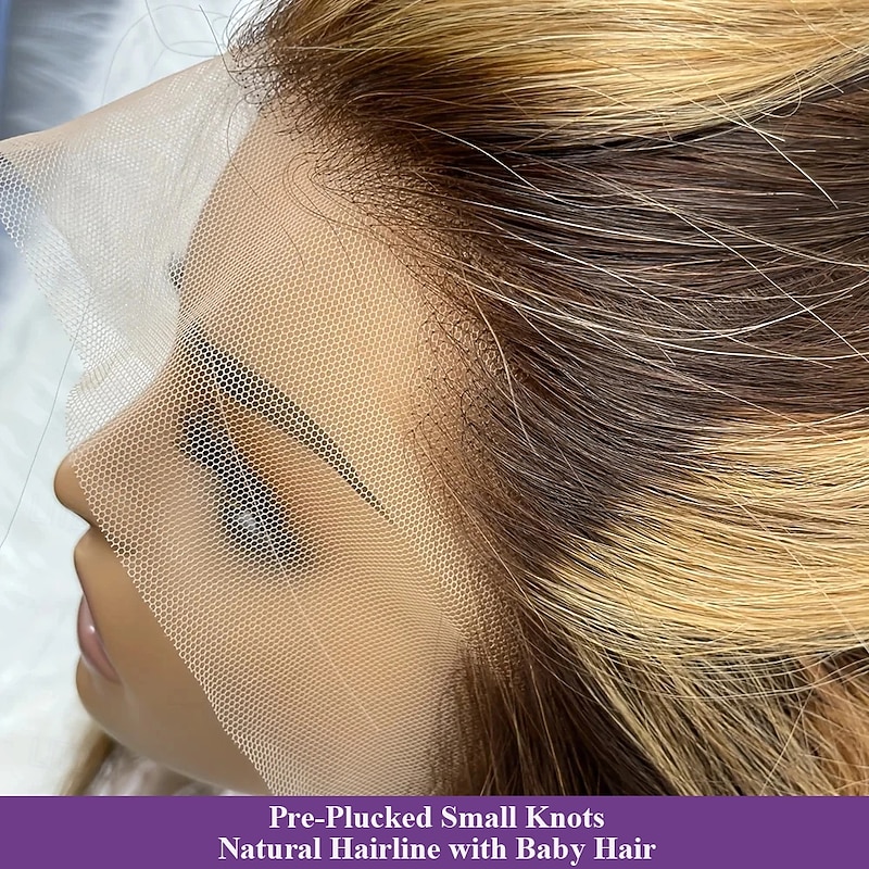 Unprocessed Virgin Hair 13x6 Lace Front 13x4 Lace Front Wig Short Bob Brazilian Hair Body Wave Wavy Multi-color Wig 130% 150% 180% Density with Baby Hair Highlighted / Balayage Hair 100% Virgin With3