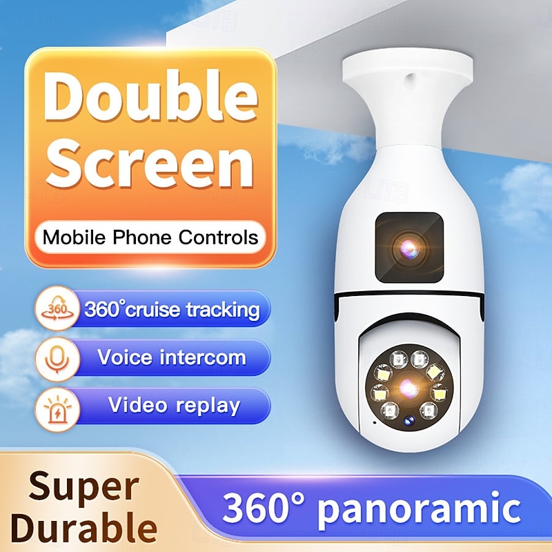 IP Camera 1080P Bulb Wireless Motion Detection IR-cut With Audio Indoor Apartment Support3