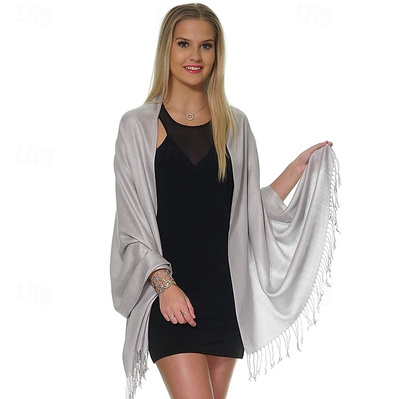 Pashmina Shawls and Wraps for Evening Dresses, Large Soft Pashminas Wedding Shawl2