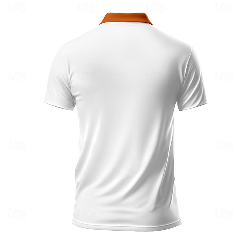 Men's Chicken Zip Polo Shirts Golf Shirt Short Sleeve Polo Shirts Collared Shirts Casual Funny Streetwear Vacation Wear Party Outfits 3D Print Quarter Zip Polo Summer Spring Black White Yellow2