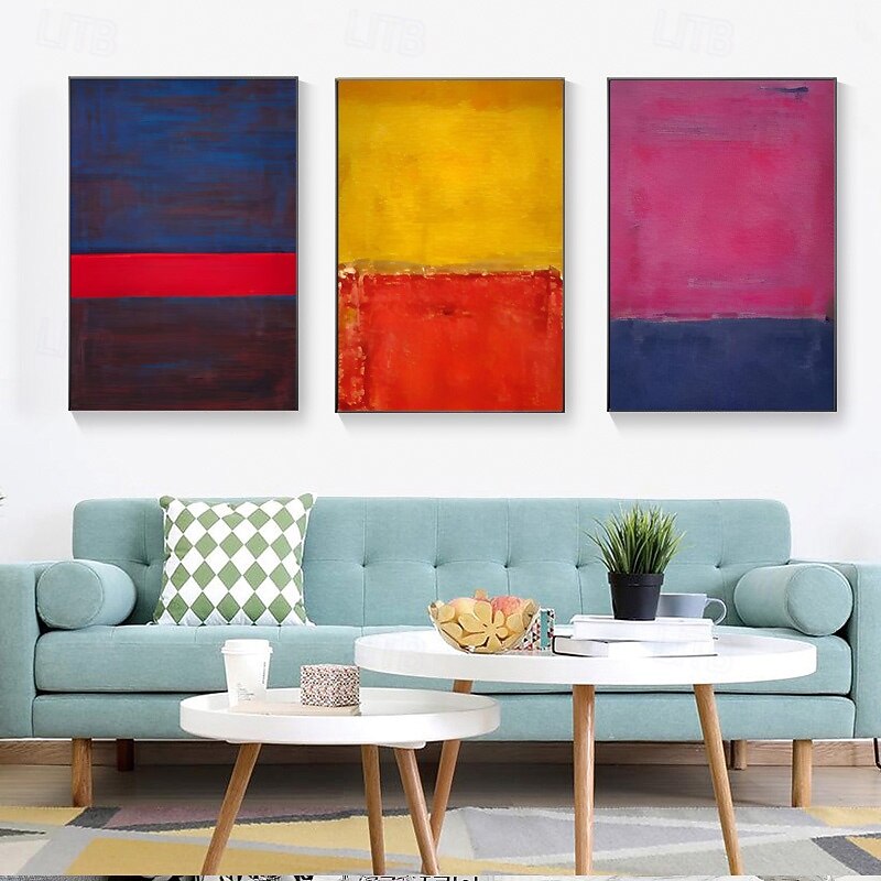 Handmade Copy Mark Rothko Canvas Pictures Modern Paintings Living Room Wall Decor Bedroom Paintings Kitchen Canvas Art Stretched Frame Ready to Hang2