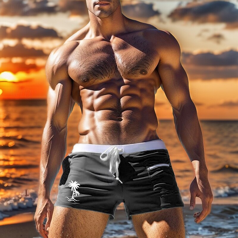 Men's Swim Trunks Swim Shorts Board Shorts Pocket with Mesh lining Elastic Waistband Shorts Sports & Outdoor Beach Swimming Pool Summer Breathable Quick Dry Lightweight Soft Swimming Beach Slim Fit3