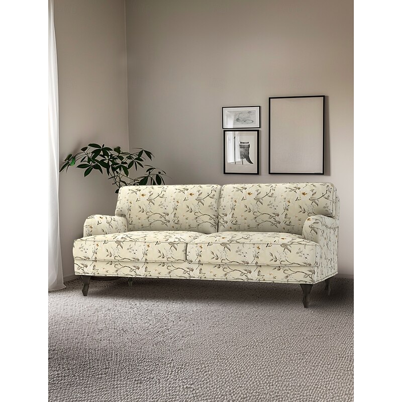 Floral Sofa Cover 100% Cotton Quilted Slipcovers STOCKcover LITB PRIME cover3