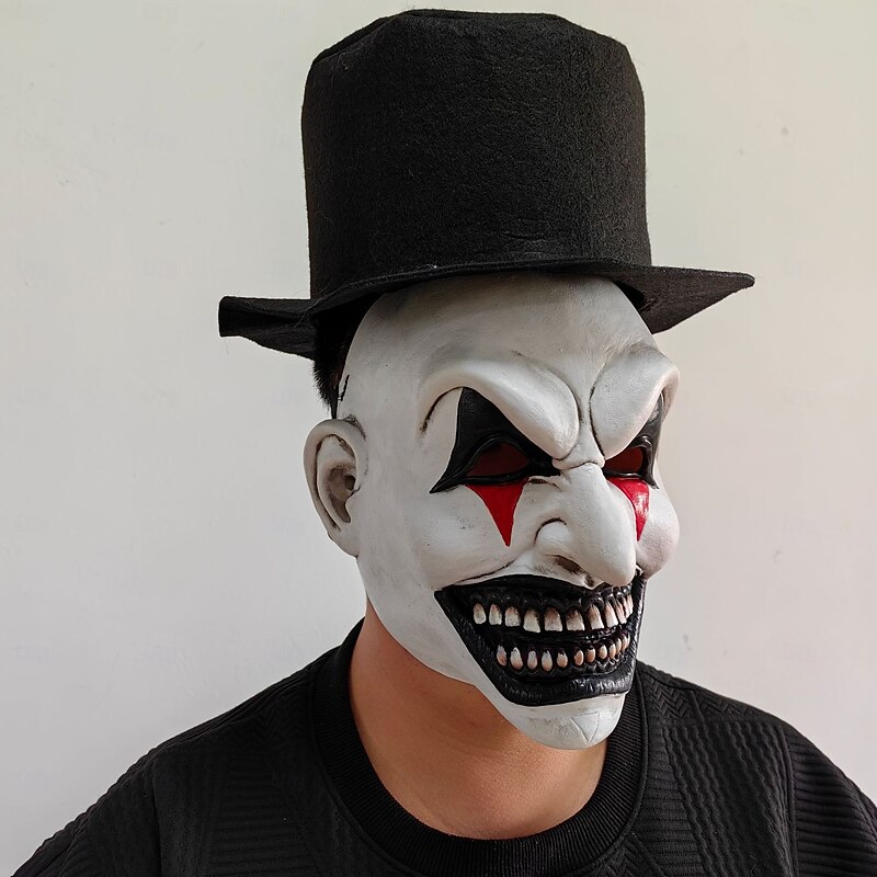 The Jester Halloween Mask Halloween Props Halloween Carnival Mask Horror Scary Costume Adults' Men's Women's Unisex Halloween Carnival Easy Halloween Costumes Dress Up3