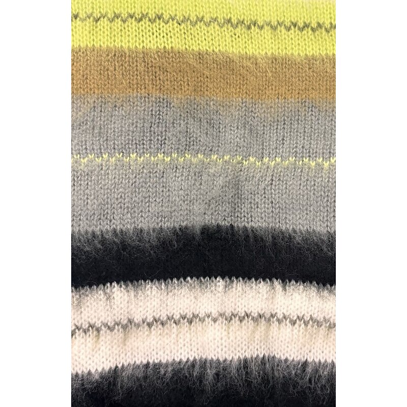 Women's Pullover Sweater Jumper Stylish Casual Soft Color Block Striped Chunky Crew Neck Oversized Stripe Long Sleeve Regular Tops Knit Outdoor Daily Going out Purple Green Fall Winter3