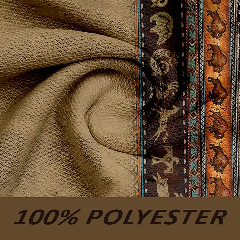 Men's Sweatpants Joggers Pants Trousers Mid Waist Drawstring Elastic Waist Vintage Tribal Outdoor Street Dailywear Pocket Spring Fall Winter 3D Print Brown3