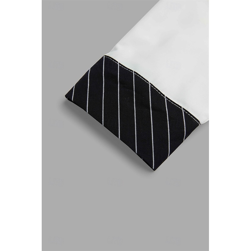 Men's Shirt Dress Shirt Button Up Shirt Casual Shirt White Red Gray Long Sleeve Plain Collar Daily Vacation Clothing Apparel Cotton Cotton Blend Fashion Smart Casual3