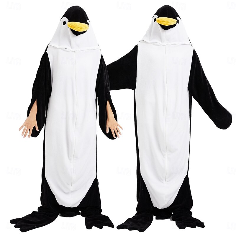 Adults' Animal Onesie Costume Carnival Costume Cartoon Penguin Onesie Pajamas Kigurumi Pajamas Charm Funny Costume For Men and Women Carnival Cartoon2