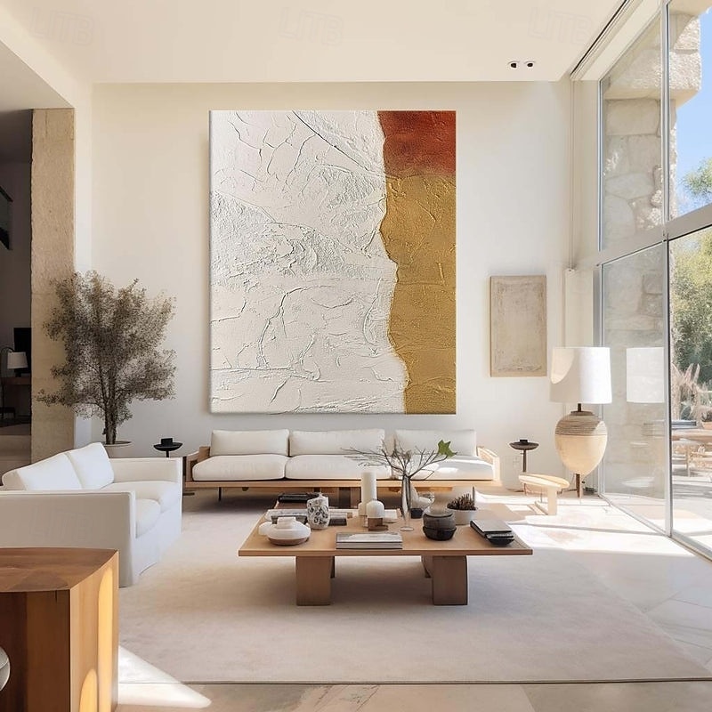 Large abstract brown Painting handmade Abstract oil painting hand painted Beige Painting handmade wabi sabi artwork oil painting Textured Oil Painting Beige Oil Painting Modern decor