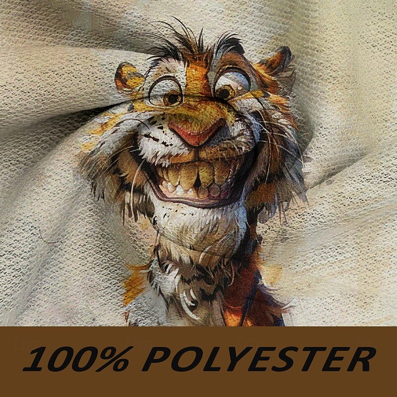 Men's Animal Tiger Sweat Shorts Beach Shorts Terry Shorts Mid Waist Vintage Casual Daily Holiday Streetwear Drawstring Elastic Waist 3D Print Designer Clothing Apparel3