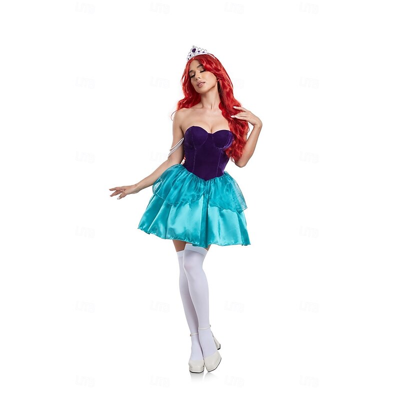 The Little Mermaid Princess Ariel Dress Costume Sexy Costume Dress Up Movie Cosplay for Women's Adults Masquerade Party / Evening Bachelorette Party4
