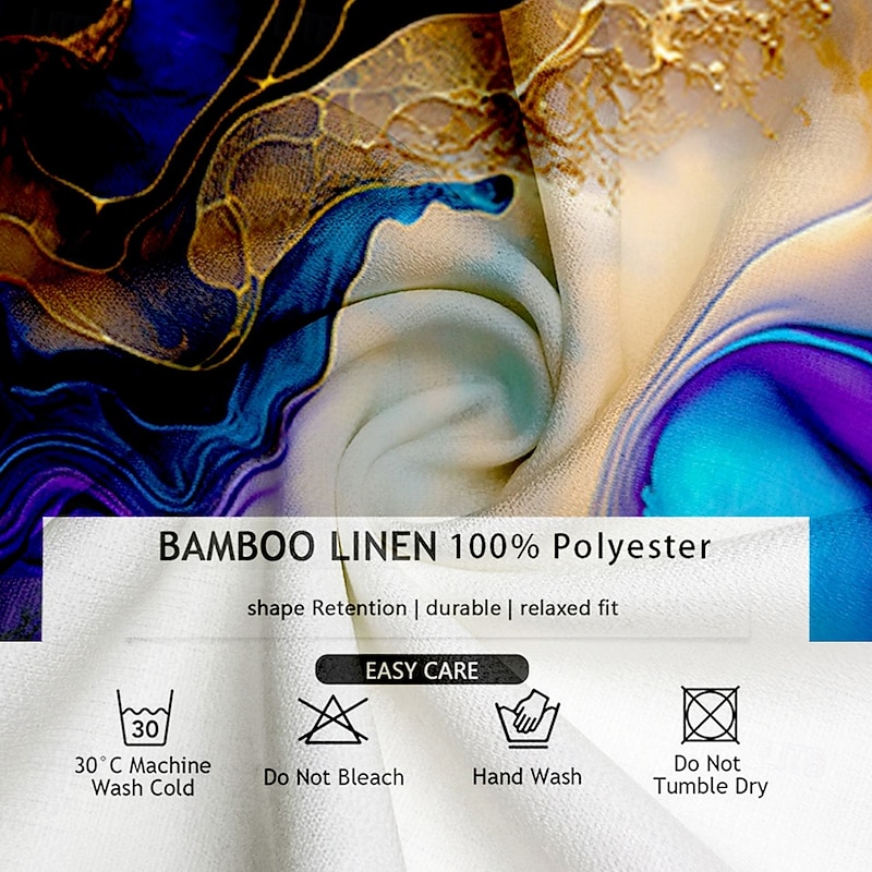 Men's Beach Shirt Button Up Shirt Long Sleeve Hawaiian Vacation Daily Fall Winter Spring & Summer Collared Shirts 3D Print Blue3