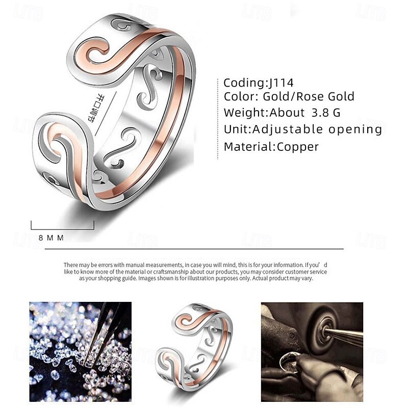 Monkey King Gold Band Ring Tightening Crown Spell Monkey King Rings Adults' Unisex Adjustable Video Game Accessries Merch Gifts Goods2