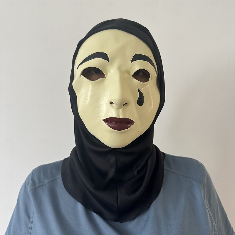 Ghost Halloween Mask Full Head A Haunting in Venice Scary Costume Adults' Men's Women's Halloween Carnival Performance Party Easy Halloween Costumes Dress Up