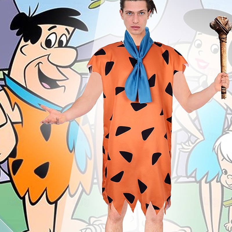 Winifred Wilma Halloween Costume Halloween Group Couples Costumes Flintstone Carnival Costume Funny Costume Adults' Men's Women's Halloween Carnival Masquerade Party / Evening Easy Halloween Costumes2