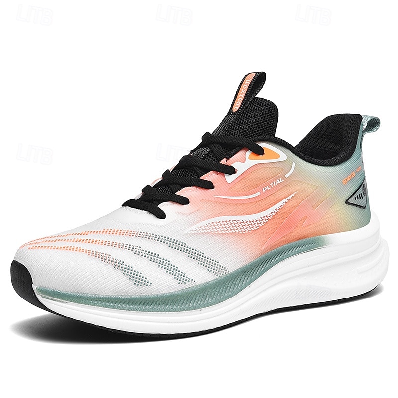 Men's Lightweight Running Shoes with Breathable Mesh Upper and Cushioned Sole - Multicolor Performance Sneakers3
