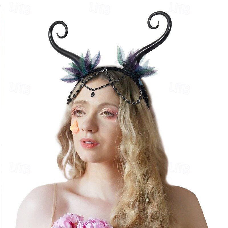 Elf Halloween Costume Headband Scary Costume Adults' Women's Halloween Carnival Easy Halloween Costumes Dress Up3