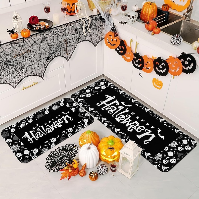 Halloween Decorations Area Rug Kitchen Rug Mat Non-Slip Oil Proof Floor Mat Livingroom Rug Indoor Outdoor Mat Bedroom Decor Bathroom Mat Entrance Rug Door Mat2