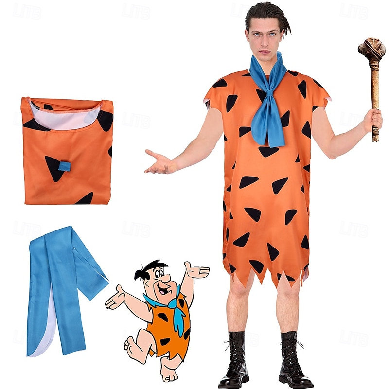 Winifred Wilma Halloween Costume Halloween Group Couples Costumes Flintstone Carnival Costume Funny Costume Adults' Men's Women's Halloween Carnival Masquerade Party / Evening Easy Halloween Costumes3