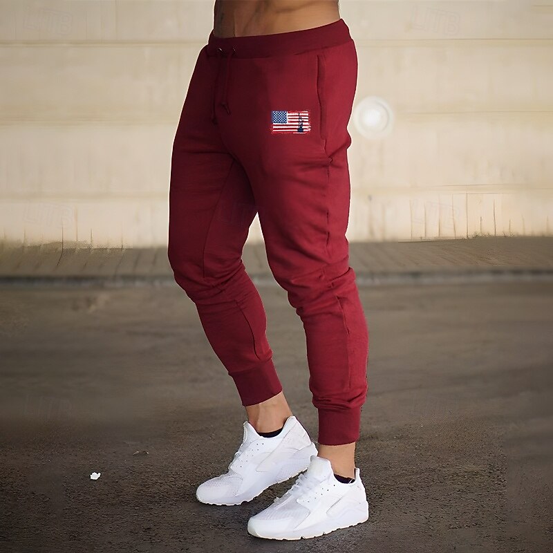 Men's Joggers Sweatpants Athletic Pants GYM Pants Pocket Drawstring Elastic Waistband Pants / Trousers Outdoor Sports & Outdoor Athletic Fall Breathable Soft Marathon Running Workout Tailored Fit4