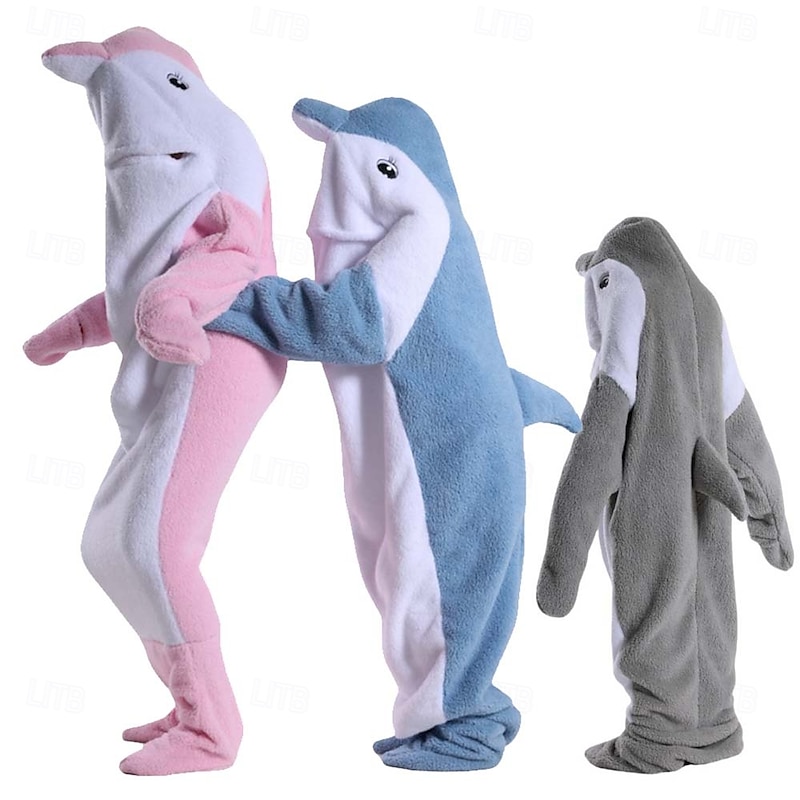 Couples Dolphin Halloween Group Family Costumes Sleeping Bag Kid's Adults' Unisex Funny Costume Party Home Wear Halloween Carnival Easy Halloween Costumes