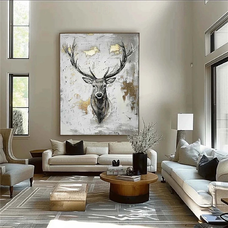 Giraffe Oil Painting handmade African Animals painting handmade Wall Art Wild Animals oil painting Impasto Textured Artwork Gifts paintings for Kids room living room wall decoration4