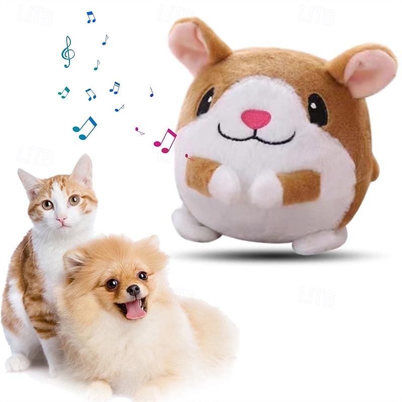 Active Moving Pet Plush Toy 2024 New Interactive Dog Toy for Boredom Squeaky Dog Toys for Small Dogs Moving Dog Ball Toy Pig Plush Sound Electronic Dog Toy Rechargeable Pet Bouncing Balls Toy3