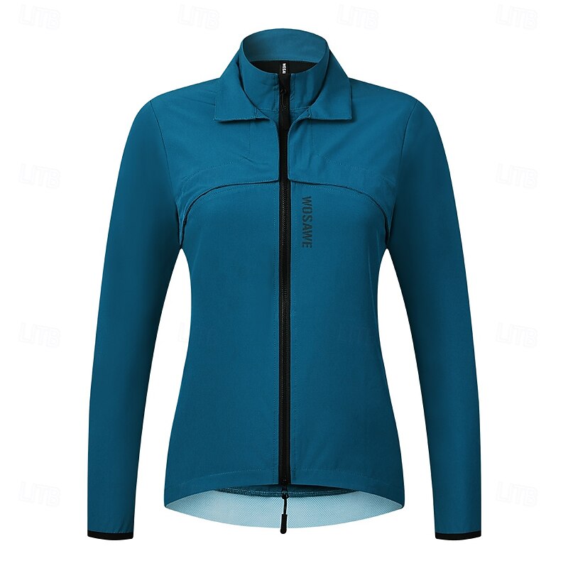 WOSAWE Spring and Autumn Season Women's Bicycle Cycling Windbreaker Vest Detachable Design Windproof and Waterproof Jacket Cycling Top BH2333