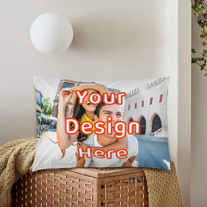 Customized Lumbar Pillow Cover Add your Image Best Graduation Gift Personalized Photo Design Picture Fashion Casual Pillowcase Cushion Cover 1pc