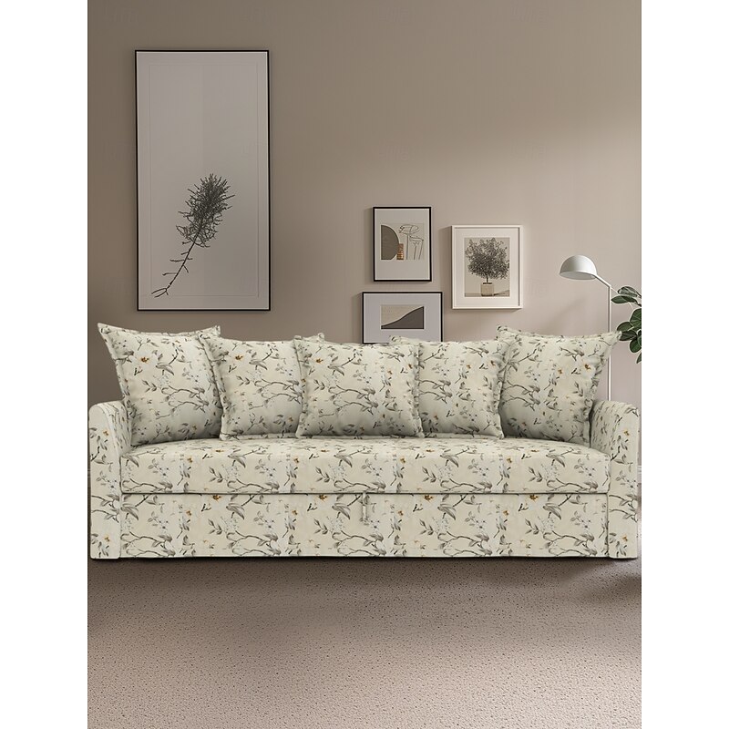 100% Cotton Floral Sofa Cover Quilted Cotton Slipcovers HOLcover LITB PRIME cover3