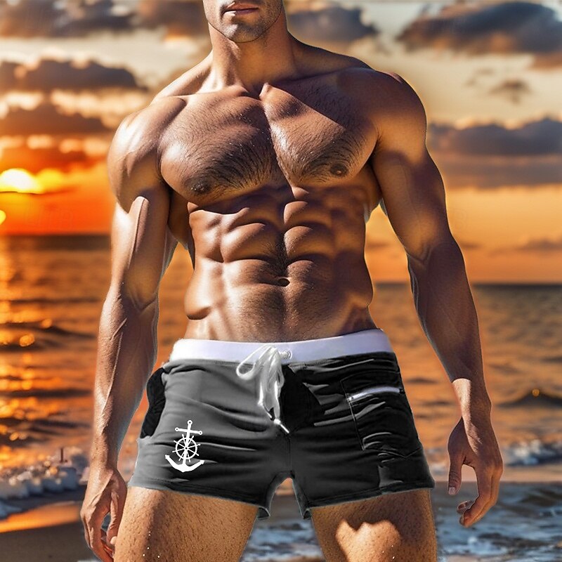 Men's Swim Trunks Swim Shorts Board Shorts Pocket with Mesh lining Elastic Waistband Mesh Shorts Outdoor Sports & Outdoor Beach Summer Quick Dry Lightweight Soft Swimming Surfing Beach Slim Fit4