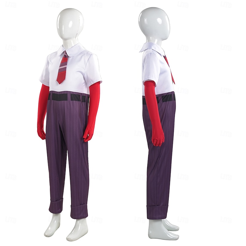 Inside Out 2 Anger Fear Outfits Costume Cosplay Movie Cosplay for Boys Girls' Kids Masquerade Dailywear3