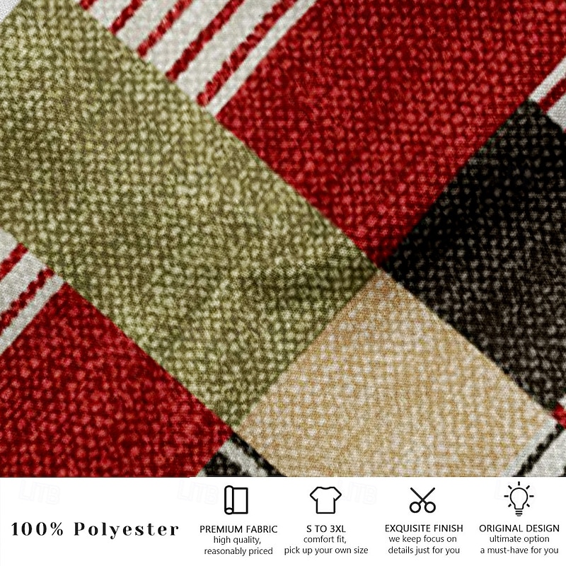 Men's Casual Pants Drawstring Pocket Straight Leg Geometric Color Block Patchwork Vacation Casual Pink Red Inelastic3