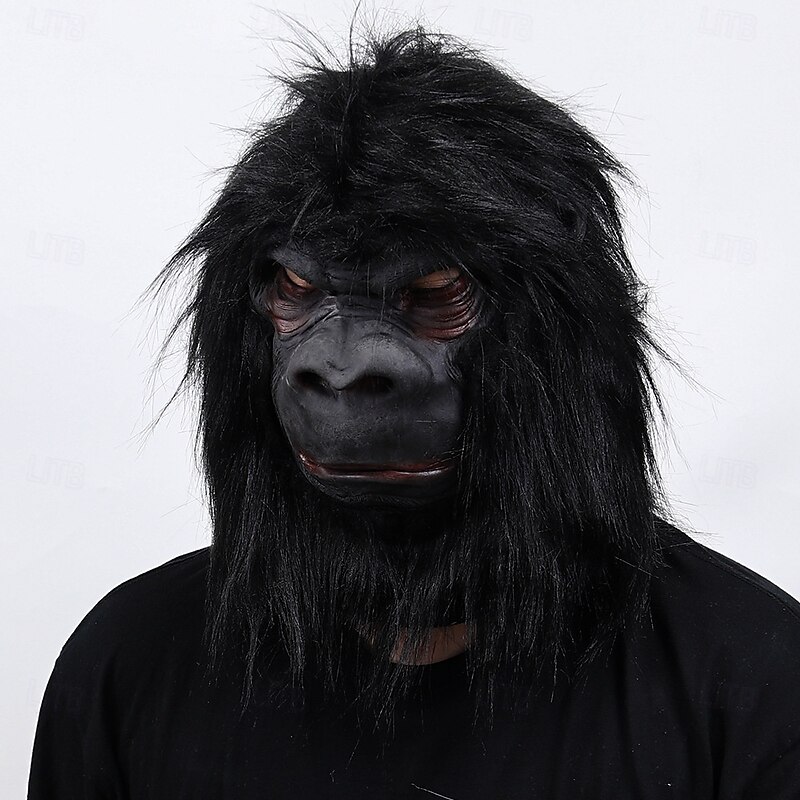 King Kong Halloween Mask Full Head Kingdom of the Planet of the Apes Carnival Mask Scary Costume Adults' Men's Women's Halloween Carnival Performance Party Easy Halloween Costumes Dress Up4