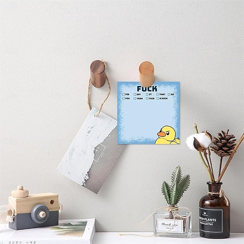 Funny Sassy Duck Sticky Notes, Funny Sticky Notes, Funny Work Stickers for Adults, Funny Stationery Note Pads, for Coworkers Friends, Office Supplies4